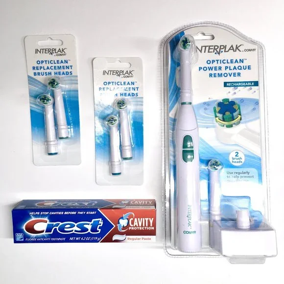 New Interplak Electric ToothBrush Set OptiClean Cordless Rechargeable Power RTGX - Picture 1 of 3